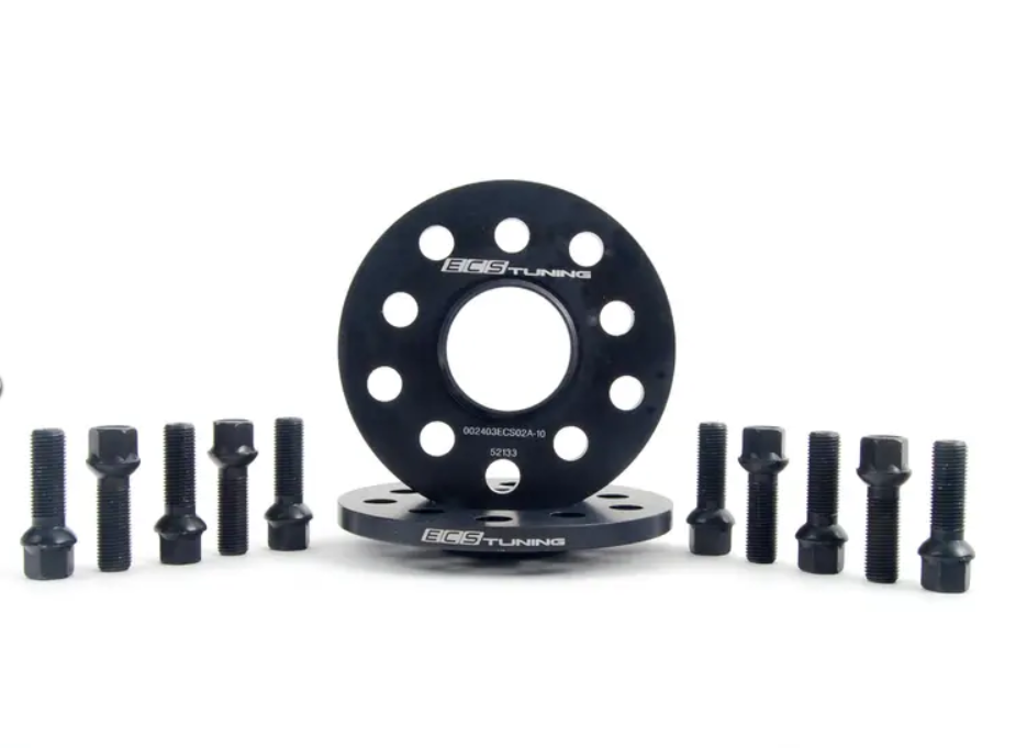 ECS Wheel Spacer & Bolt Kit - 10mm With Black Ball Seat Bolts ES#2748191
