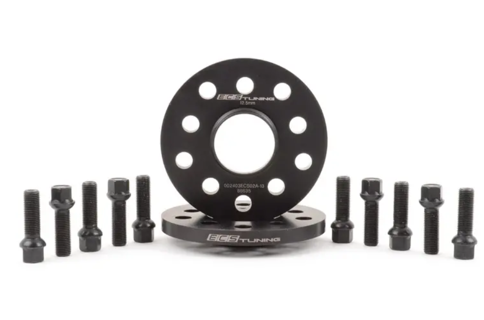 Wheel Spacer & Bolt Kit - 12.5mm with Black Ball Seat Bolts ES2863233